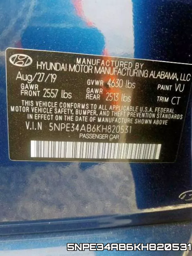 5NPE34AB6KH820531 фото 2