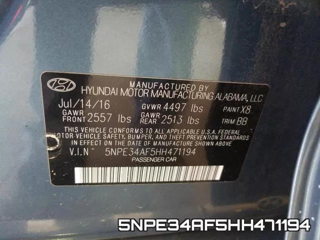 5NPE34AF5HH471194 фото 2