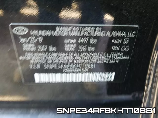 5NPE34AF8KH770881 фото 2