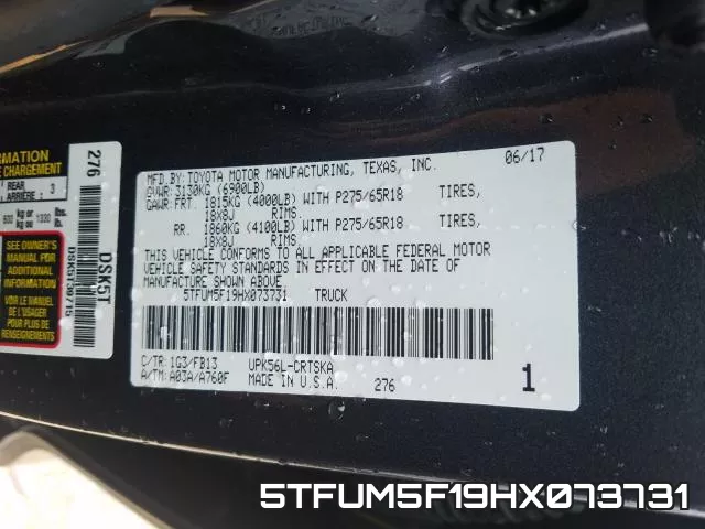 5TFUM5F19HX073731 фото 2