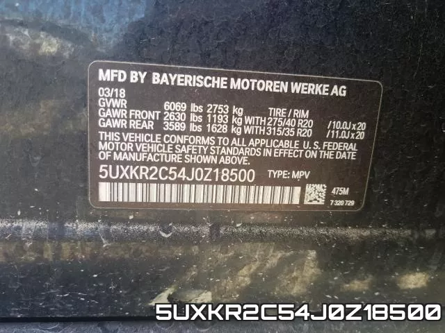 5UXKR2C54J0Z18500 фото 2