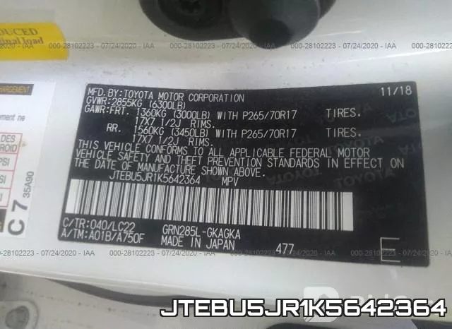 JTEBU5JR1K5642364 фото 10