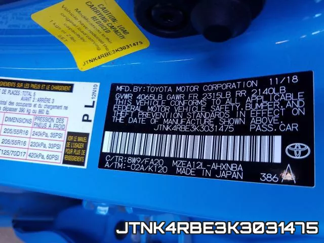 JTNK4RBE3K3031475 фото 2