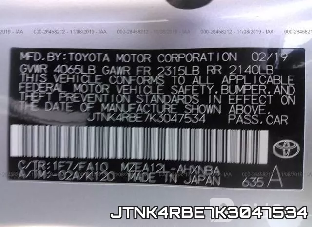 JTNK4RBE7K3047534 фото 10