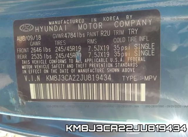 KM8J3CA22JU819434 фото 10