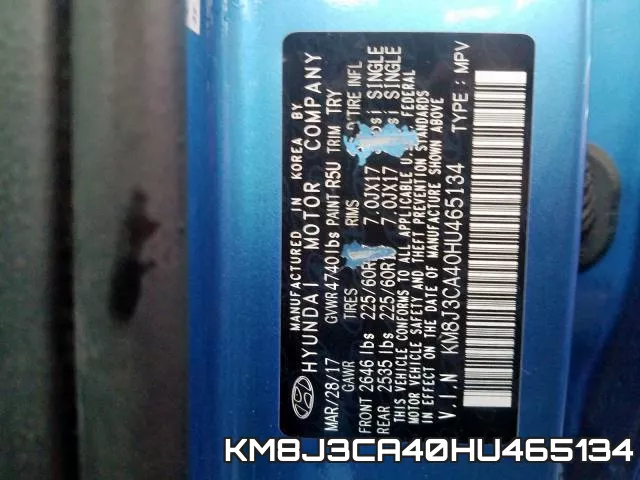 KM8J3CA40HU465134 фото 2