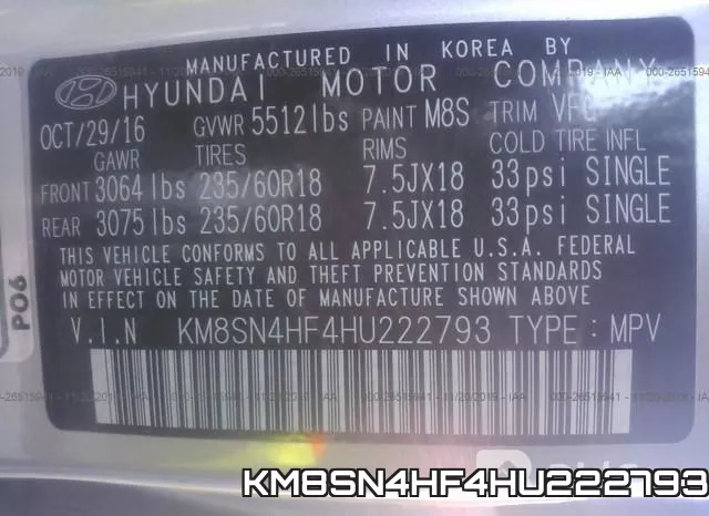 KM8SN4HF4HU222793 фото 10