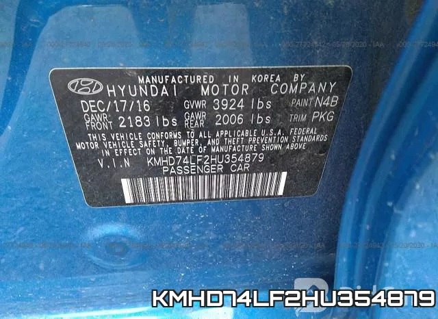 KMHD74LF2HU354879 фото 10