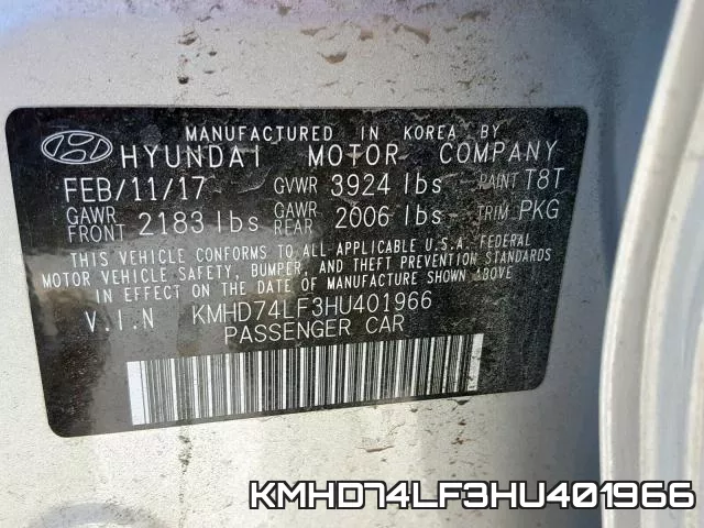 KMHD74LF3HU401966 фото 2