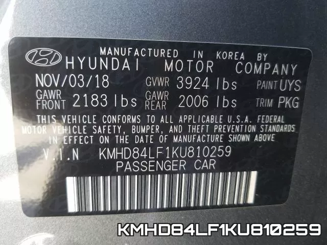 KMHD84LF1KU810259 фото 2