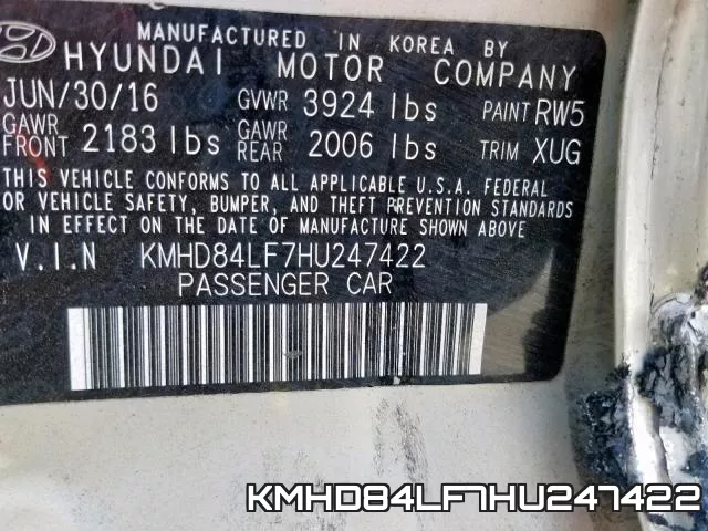 KMHD84LF7HU247422 фото 2