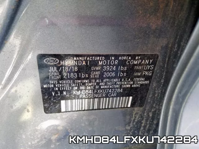 KMHD84LFXKU742284 фото 2