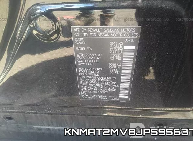 KNMAT2MV8JP595637 фото 10