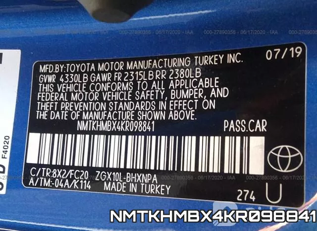 NMTKHMBX4KR098841 фото 10
