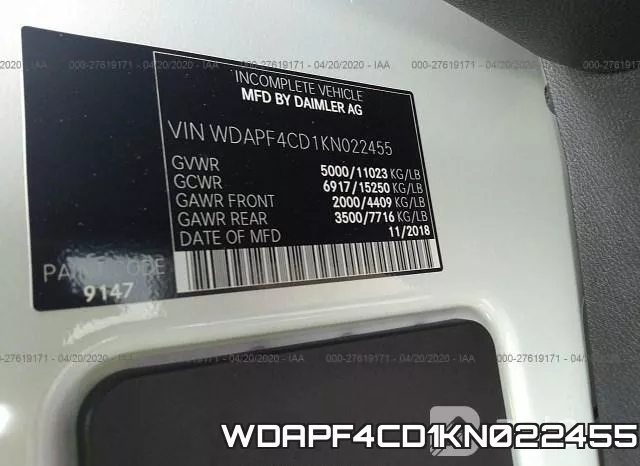WDAPF4CD1KN022455 фото 10