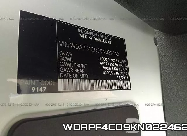 WDAPF4CD9KN022462 фото 10