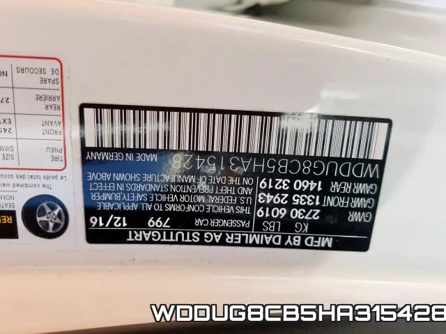 WDDUG8CB5HA315428 фото 2
