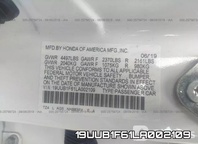 19UUB1F61LA002109 фото 10