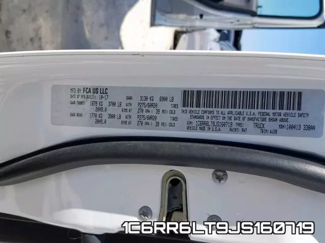 1C6RR6LT9JS160719 фото 2