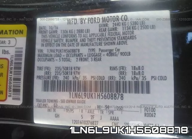 1LN6L9UK1H5608878 фото 9