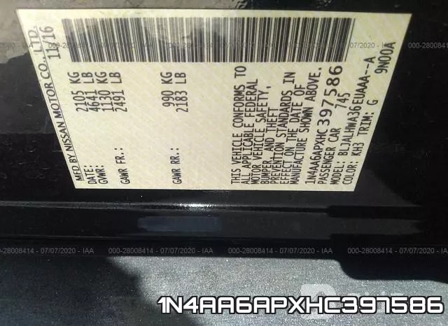 1N4AA6APXHC397586 фото 10