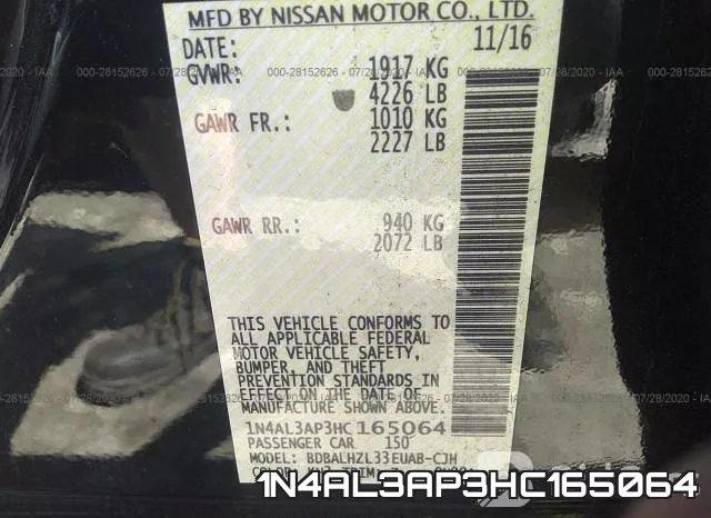 1N4AL3AP3HC165064 фото 9