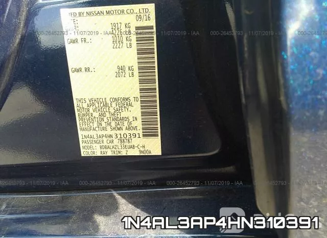 1N4AL3AP4HN310391 фото 10