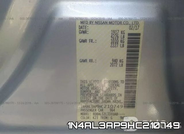 1N4AL3AP9HC210749 фото 10