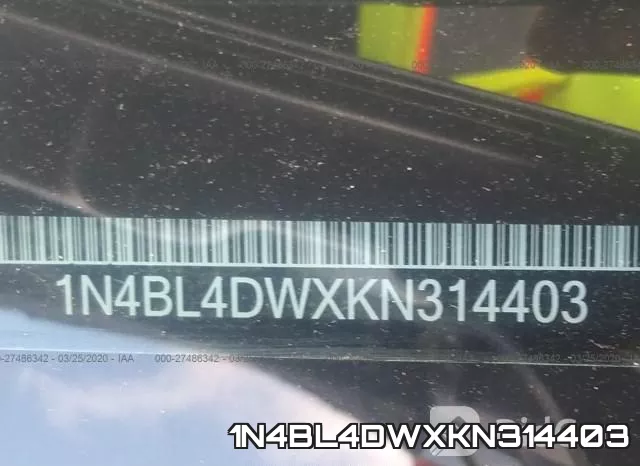 1N4BL4DWXKN314403 фото 10