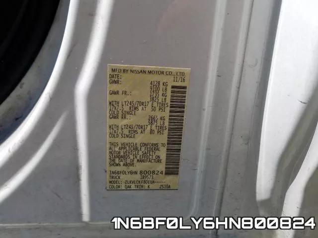 1N6BF0LY6HN800824 фото 2