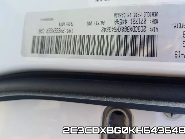 2C3CDXBG0KH643648 фото 2