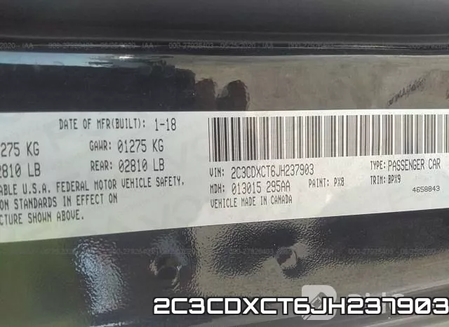 2C3CDXCT6JH237903 фото 10