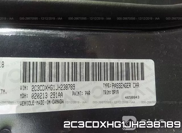 2C3CDXHG1JH238789 фото 10