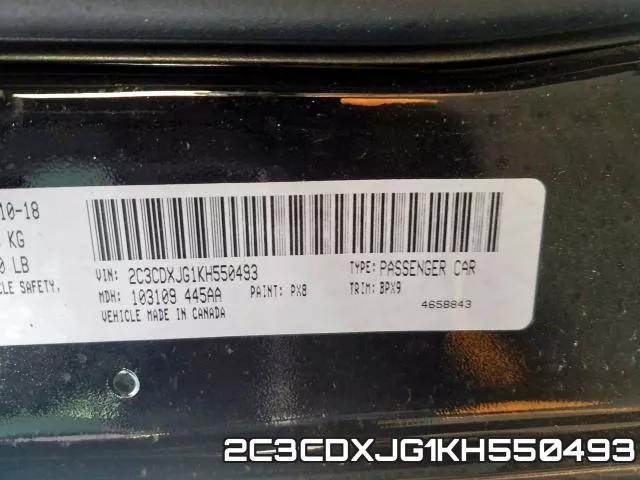 2C3CDXJG1KH550493 фото 2