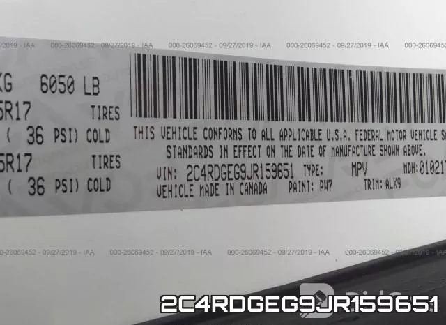 2C4RDGEG9JR159651 фото 10