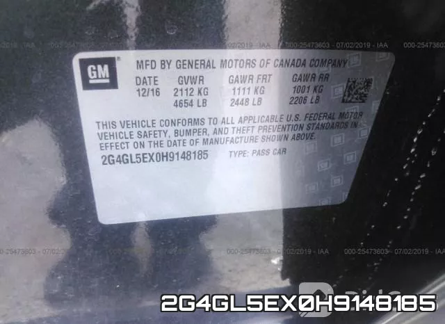 2G4GL5EX0H9148185 фото 10