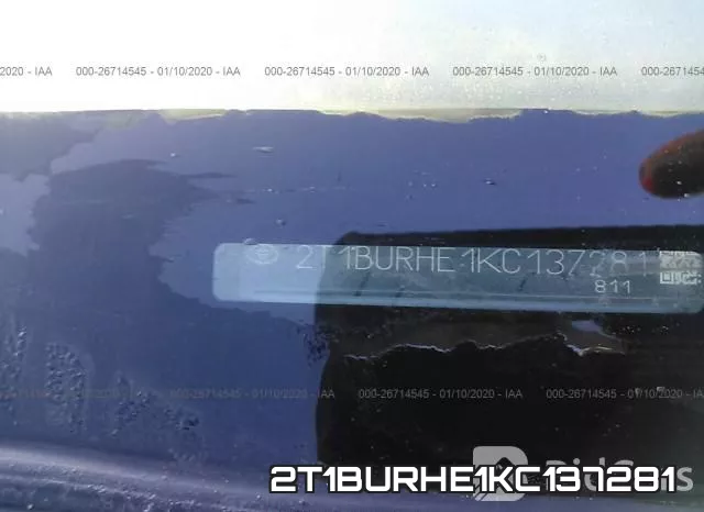 2T1BURHE1KC137281 фото 10
