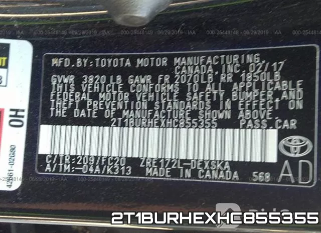 2T1BURHEXHC855355 фото 10