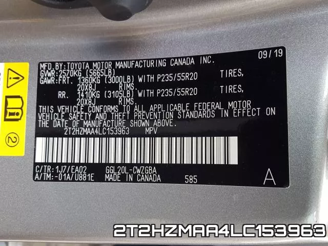 2T2HZMAA4LC153963 фото 2