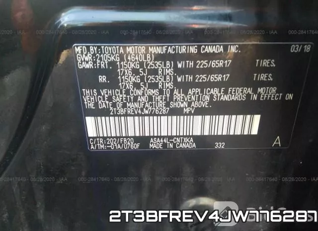 2T3BFREV4JW776287 фото 10