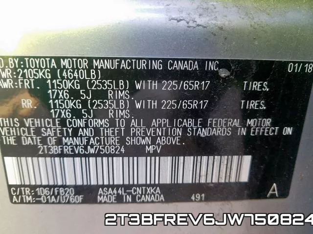 2T3BFREV6JW750824 фото 2
