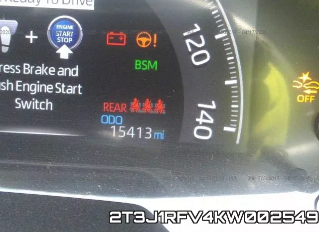 2T3J1RFV4KW002549 фото 8