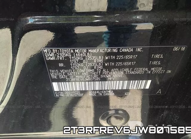 2T3RFREV6JW807585 фото 10