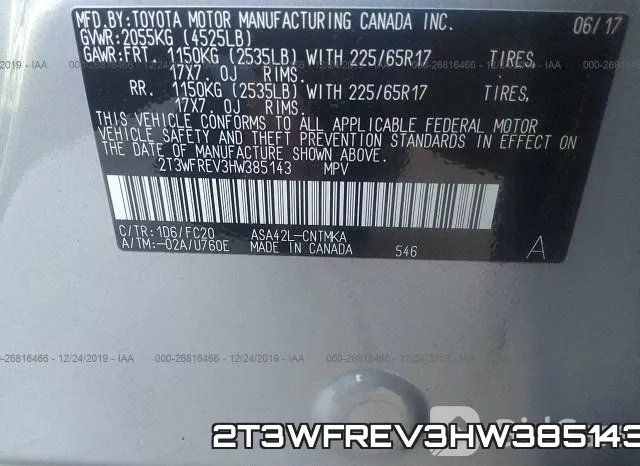 2T3WFREV3HW385143 фото 10