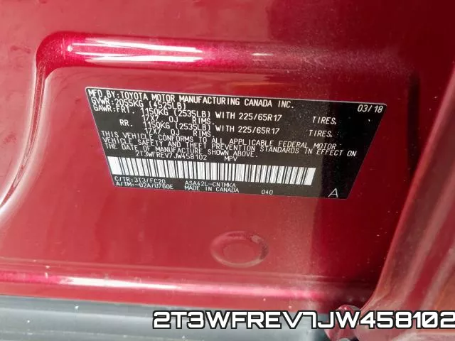 2T3WFREV7JW458102 фото 2