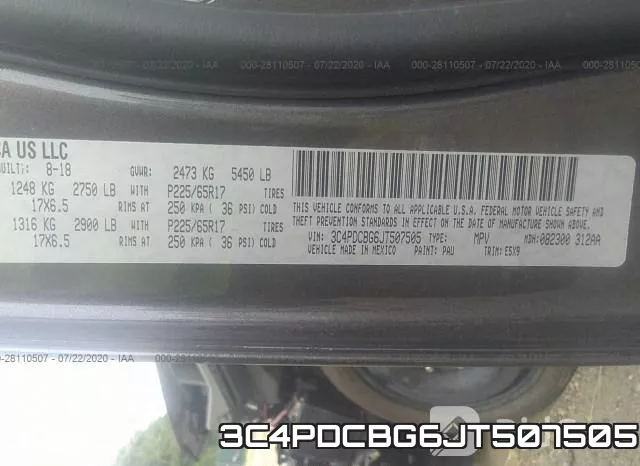 3C4PDCBG6JT507505 фото 10
