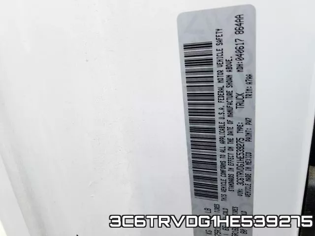 3C6TRVDG1HE539275 фото 2
