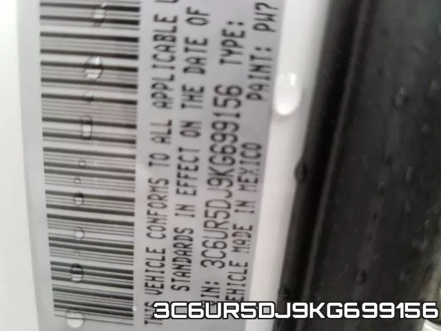 3C6UR5DJ9KG699156 фото 2