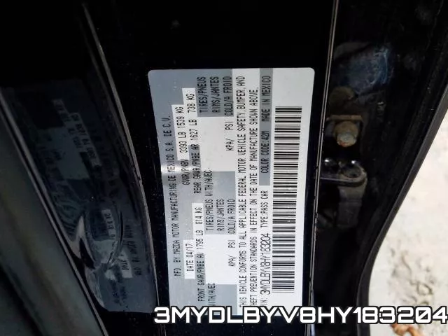3MYDLBYV8HY183204 фото 2
