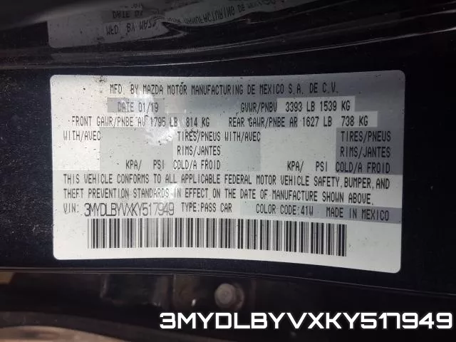 3MYDLBYVXKY517949 фото 2